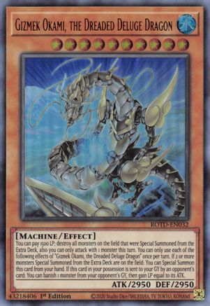 Gizmek Okami, the Dreaded Deluge Dragon [ROTD-EN032] Ultra Rare - Yu-Gi-Oh! - Card Brawlers | Quebec | Canada |
