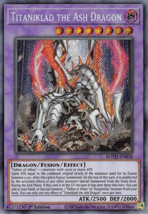 Titaniklad the Ash Dragon [ROTD-EN038] Secret Rare - Yu-Gi-Oh! - Card Brawlers | Quebec | Canada |