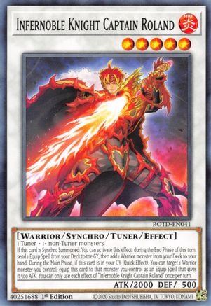 Infernoble Knight Captain Roland [ROTD-EN041] Common - Yu-Gi-Oh! - Card Brawlers | Quebec | Canada |