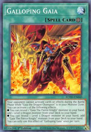 Galloping Gaia [ROTD-EN049] Common - Yu-Gi-Oh! - Card Brawlers | Quebec | Canada |