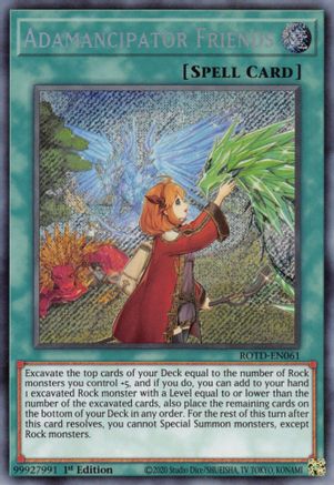 Adamancipator Friends [ROTD-EN061] Secret Rare - Yu-Gi-Oh! - Card Brawlers | Quebec | Canada |