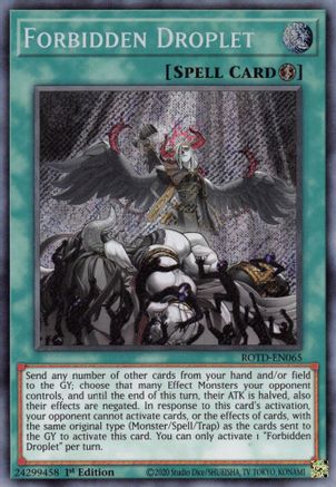 Forbidden Droplet [ROTD-EN065] Secret Rare - Yu-Gi-Oh! - Card Brawlers | Quebec | Canada |