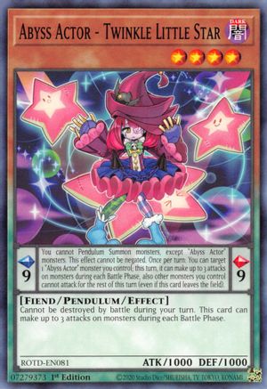 Abyss Actor - Twinkle Little Star [ROTD-EN081] Common - Yu-Gi-Oh! - Card Brawlers | Quebec | Canada |