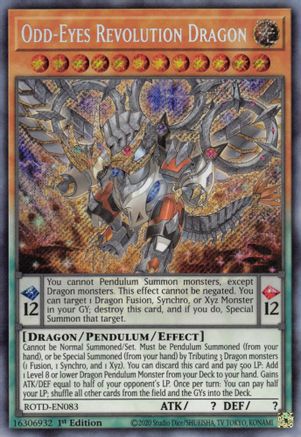 Odd-Eyes Revolution Dragon [ROTD-EN083] Secret Rare - Yu-Gi-Oh! - Card Brawlers | Quebec | Canada |