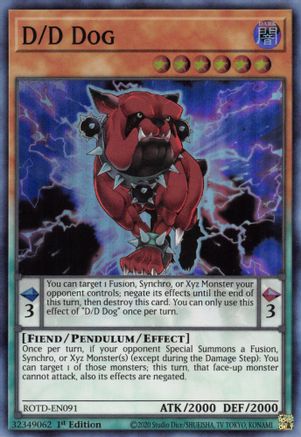 D/D Dog [ROTD-EN091] Super Rare - Yu-Gi-Oh! - Card Brawlers | Quebec | Canada |
