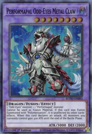 Performapal Odd-Eyes Metal Claw [ROTD-EN092] Super Rare - Yu-Gi-Oh! - Card Brawlers | Quebec | Canada |