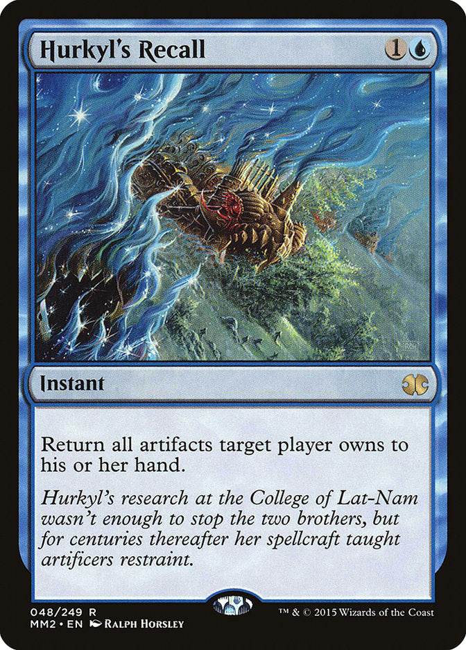 Hurkyl's Recall [Modern Masters 2015] - Magic: The Gathering - Card Brawlers | Quebec | Canada |