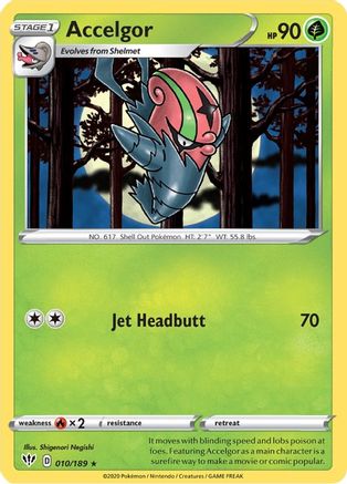 Accelgor (010/189) [Sword & Shield: Darkness Ablaze] - Pokémon - Card Brawlers | Quebec | Canada |