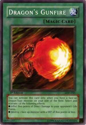 Dragon's Gunfire [LOD-045] Common - Yu-Gi-Oh! - Card Brawlers | Quebec | Canada |