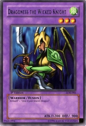 Dragoness the Wicked Knight (LOB-086) Rare