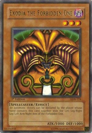 Exodia the Forbidden One (LOB-124) Ultra Rare