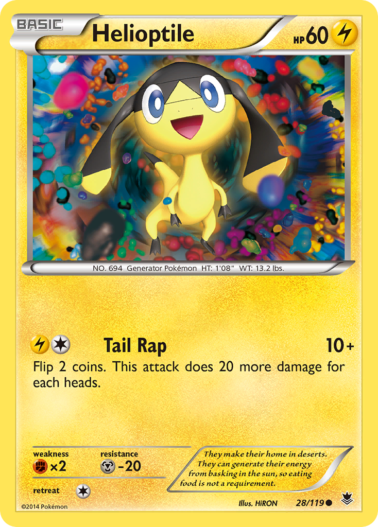 Helioptile (28/119) [XY: Phantom Forces] - Pokémon - Card Brawlers | Quebec | Canada |