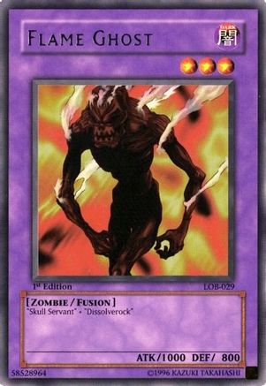 Flame Ghost (LOB-029) Rare