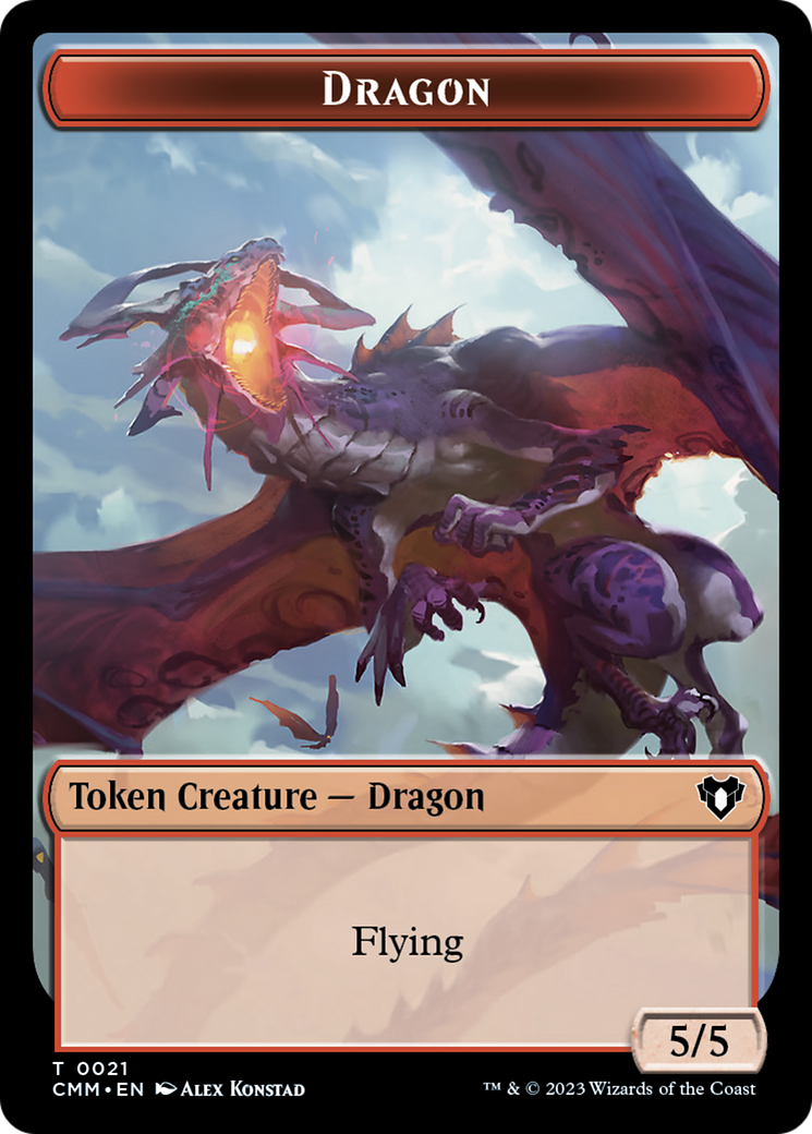 Dragon Token (21) [Commander Masters Tokens] - Magic: The Gathering - Card Brawlers | Quebec | Canada |