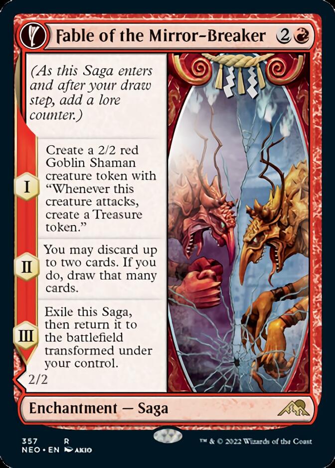 Fable of the Mirror-Breaker // Reflection of Kiki-Jiki (Showcase Soft Glow) [Kamigawa: Neon Dynasty] - Magic: The Gathering - Card Brawlers | Quebec | Canada |