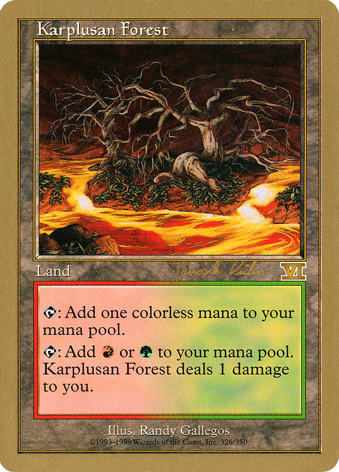 Karplusan Forest (Janosch Kuhn) [World Championship Decks 2000] - Magic: The Gathering - Card Brawlers | Quebec | Canada |