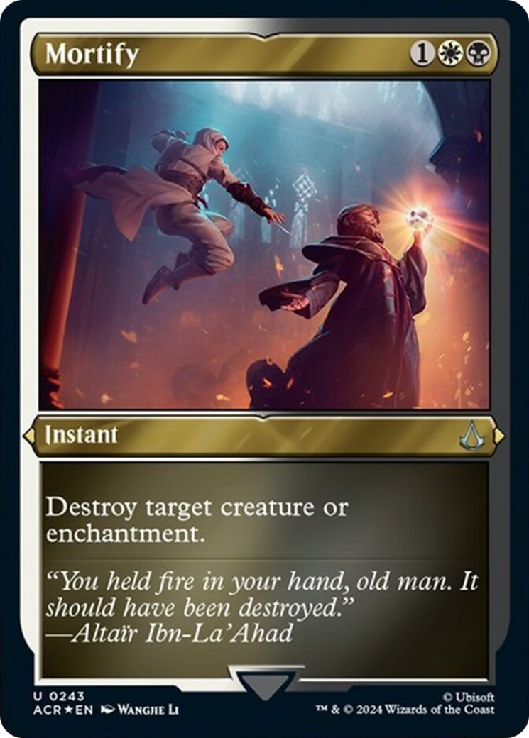 Mortify (Foil Etched) [Assassin's Creed] - Magic: The Gathering - Card Brawlers | Quebec | Canada |