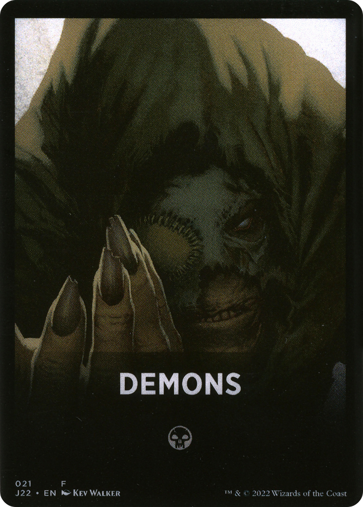 Demons Theme Card [Jumpstart 2022 Front Cards] - Magic: The Gathering - Card Brawlers | Quebec | Canada |