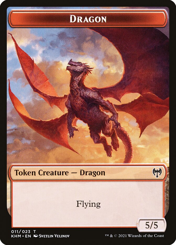 Treasure // Dragon Double-Sided Token [Kaldheim Tokens] - Magic: The Gathering - Card Brawlers | Quebec | Canada |