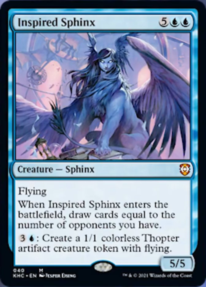 Inspired Sphinx [Kaldheim Commander] - Magic: The Gathering - Card Brawlers | Quebec | Canada |