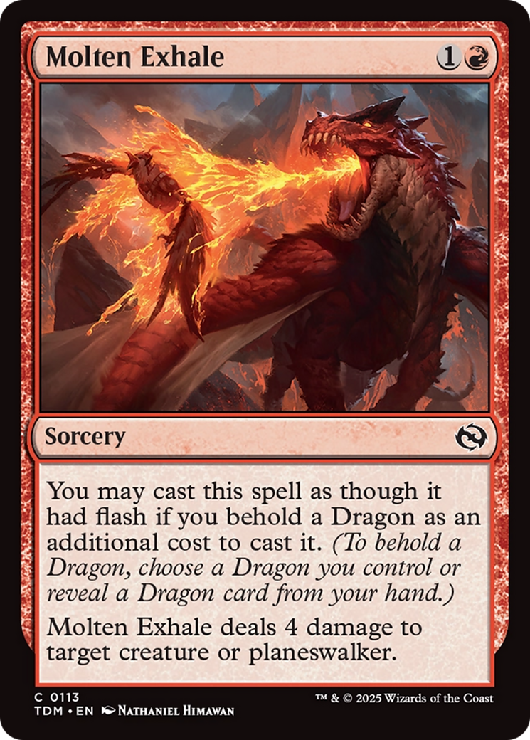 Molten Exhale [Tarkir: Dragonstorm] - Magic: The Gathering - Card Brawlers | Quebec | Canada |
