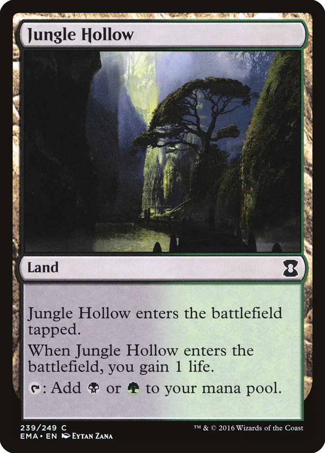 Jungle Hollow [Eternal Masters] - Magic: The Gathering - Card Brawlers | Quebec | Canada |
