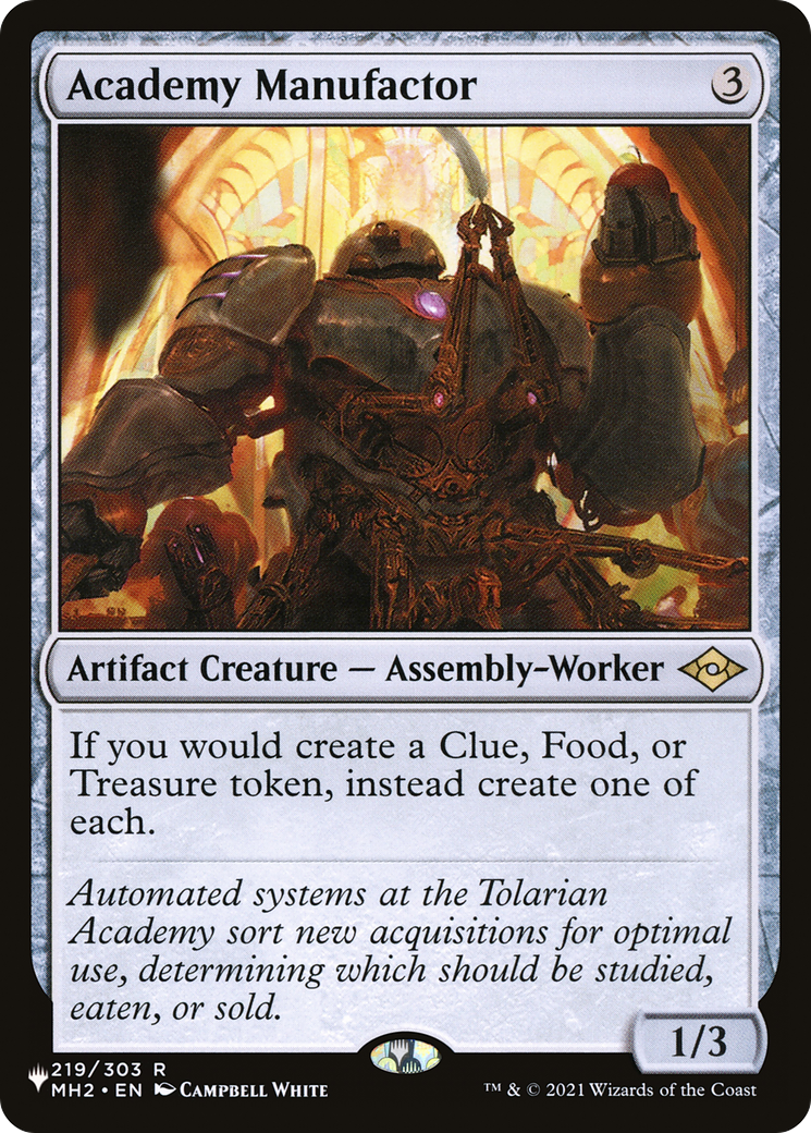 Academy Manufactor [The List] - Magic: The Gathering - Card Brawlers | Quebec | Canada |