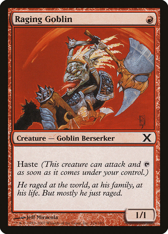 Raging Goblin [Tenth Edition] - Magic: The Gathering - Card Brawlers | Quebec | Canada |