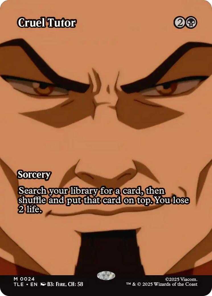 Cruel Tutor (Borderless) [Avatar: The Last Airbender: Eternal-Legal] - Magic: The Gathering - Card Brawlers | Quebec | Canada |