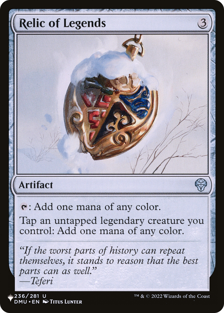 Relic of Legends [The List] - Magic: The Gathering - Card Brawlers | Quebec | Canada |