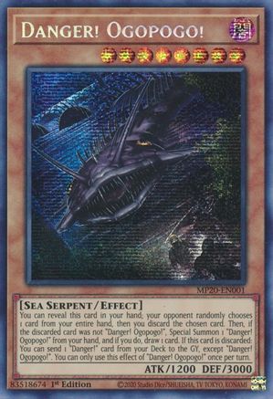 Danger! Ogopogo! [MP20-EN001] Prismatic Secret Rare - Yu-Gi-Oh! - Card Brawlers | Quebec | Canada |