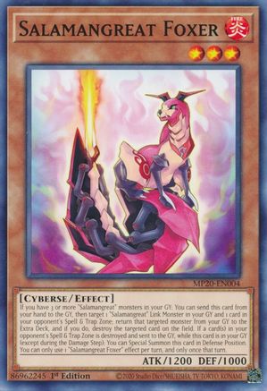 Salamangreat Foxer [MP20-EN004] Common - Yu-Gi-Oh! - Card Brawlers | Quebec | Canada |