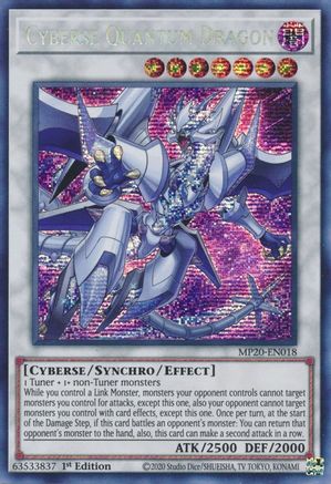 Cyberse Quantum Dragon [MP20-EN018] Prismatic Secret Rare - Yu-Gi-Oh! - Card Brawlers | Quebec | Canada |