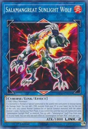 Salamangreat Sunlight Wolf [MP20-EN020] Common - Yu-Gi-Oh! - Card Brawlers | Quebec | Canada |
