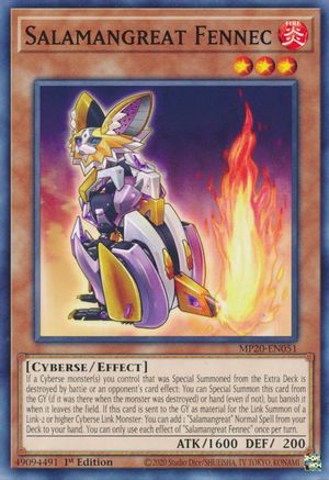 Salamangreat Fennec [MP20-EN051] Common - Yu-Gi-Oh! - Card Brawlers | Quebec | Canada |