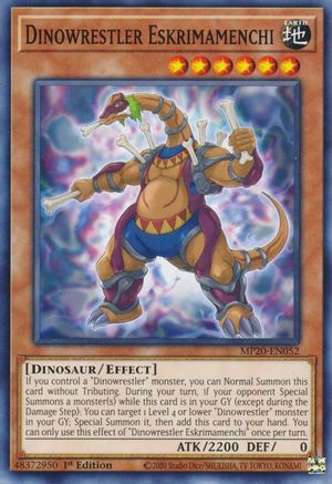 Dinowrestler Eskrimamenchi [MP20-EN052] Common - Yu-Gi-Oh! - Card Brawlers | Quebec | Canada |