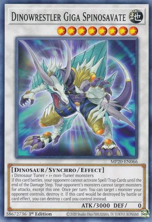 Dinowrestler Giga Spinosavate [MP20-EN066] Common - Yu-Gi-Oh! - Card Brawlers | Quebec | Canada |