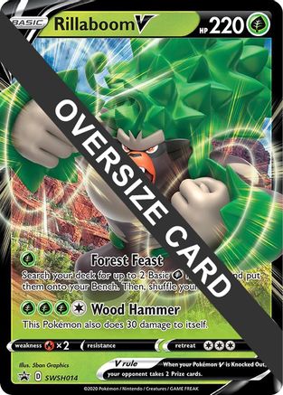 Rillaboom V (SWSH014) (Jumbo Card) [Sword & Shield: Black Star Promos] - Pokémon - Card Brawlers | Quebec | Canada |