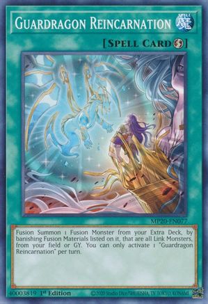 Guardragon Reincarnation [MP20-EN077] Common - Yu-Gi-Oh! - Card Brawlers | Quebec | Canada |