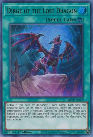 Dirge of the Lost Dragon [MP20-EN079] Ultra Rare - Yu-Gi-Oh! - Card Brawlers | Quebec | Canada |