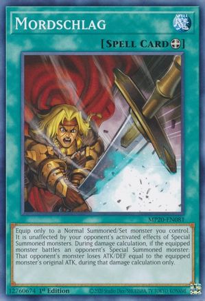 Mordschlag [MP20-EN081] Common - Yu-Gi-Oh! - Card Brawlers | Quebec | Canada |