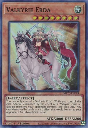 Valkyrie Erda [MP20-EN089] Super Rare - Yu-Gi-Oh! - Card Brawlers | Quebec | Canada |