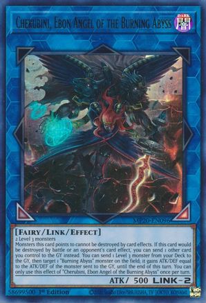 Cherubini, Ebon Angel of the Burning Abyss [MP20-EN096] Ultra Rare - Yu-Gi-Oh! - Card Brawlers | Quebec | Canada |