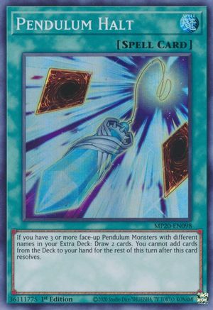 Pendulum Halt [MP20-EN098] Super Rare - Yu-Gi-Oh! - Card Brawlers | Quebec | Canada |