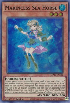 Marincess Sea Horse [MP20-EN102] Super Rare - Yu-Gi-Oh! - Card Brawlers | Quebec | Canada |