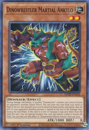 Dinowrestler Martial Ankylo [MP20-EN104] Common - Yu-Gi-Oh! - Card Brawlers | Quebec | Canada |