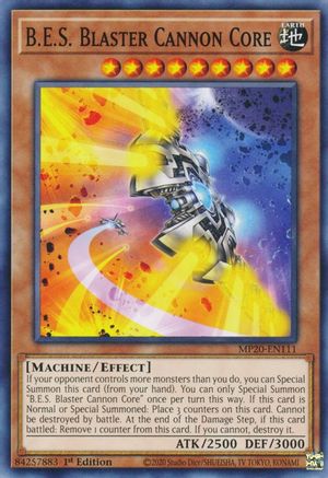 B.E.S. Blaster Cannon Core [MP20-EN111] Common - Yu-Gi-Oh! - Card Brawlers | Quebec | Canada |
