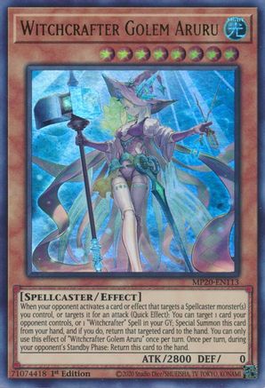Witchcrafter Golem Aruru [MP20-EN113] Ultra Rare - Yu-Gi-Oh! - Card Brawlers | Quebec | Canada |