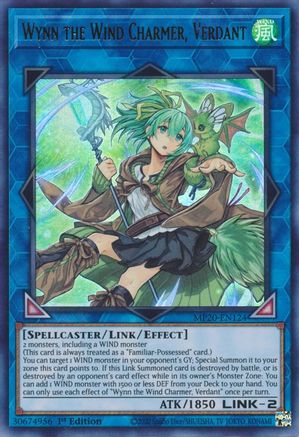 Wynn the Wind Charmer, Verdant [MP20-EN124] Ultra Rare - Yu-Gi-Oh! - Card Brawlers | Quebec | Canada |