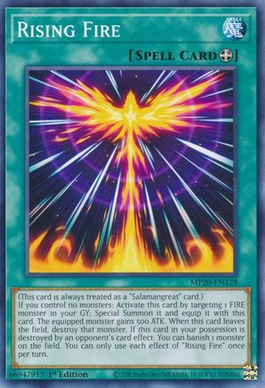 Rising Fire [MP20-EN128] Common - Yu-Gi-Oh! - Card Brawlers | Quebec | Canada |